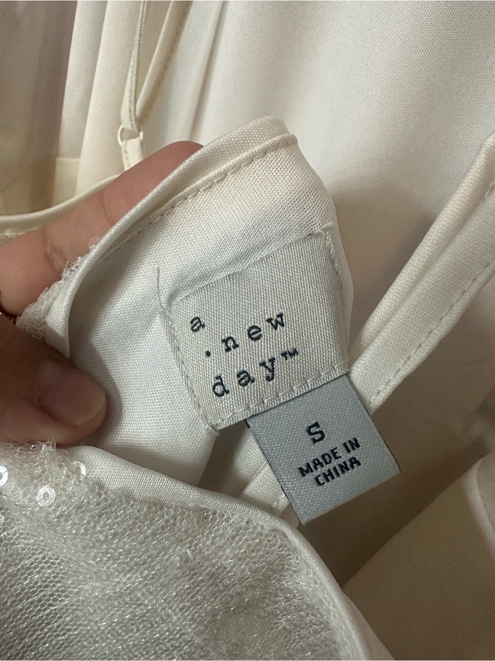 a new day Ivory Sequin Slip Dress - Picture 8 of 9
